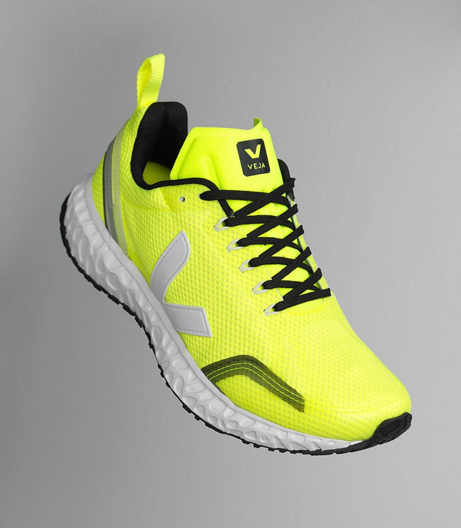 Adults Veja Condor Mesh Jaune Fluo Outlet Blancas | UCLND42344