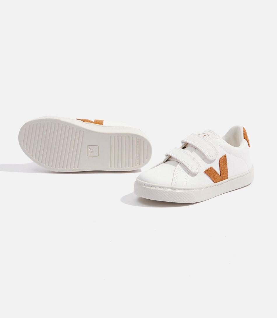 Esplar Veja Chromefree Cuero Camel Niños Blancas Marrones | BCLSD87979