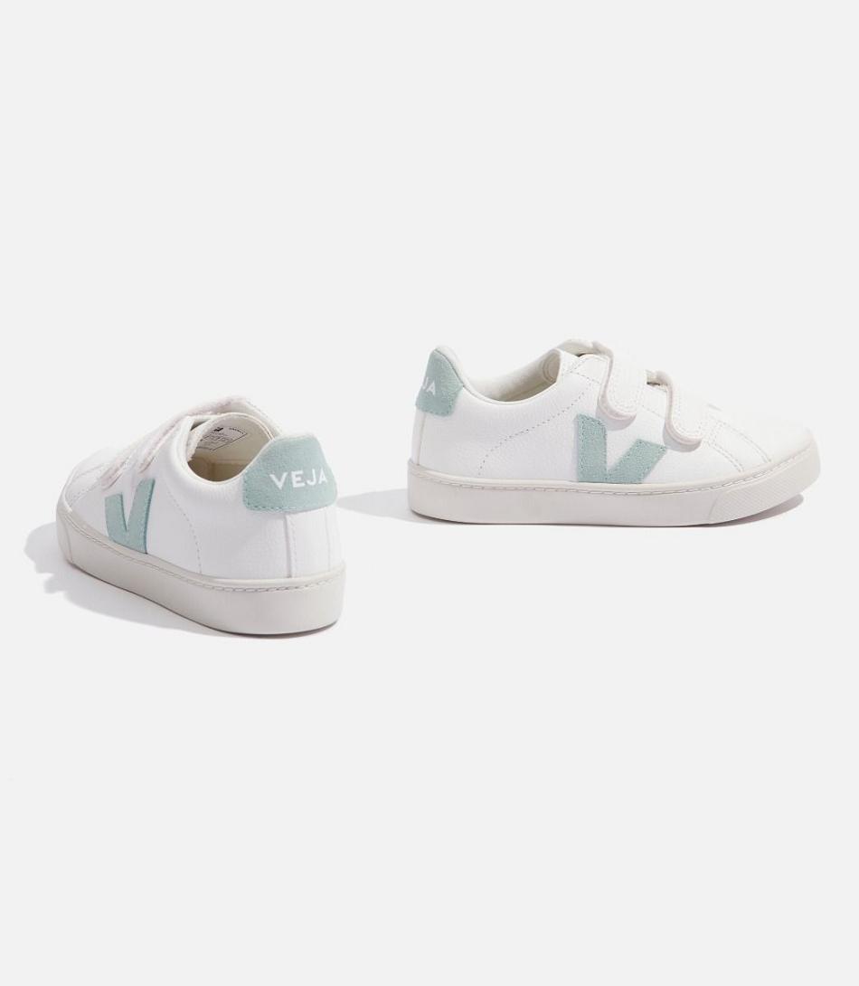 Esplar Veja Chromefree Cuero Matcha Niños Blancas | CLJBT49184