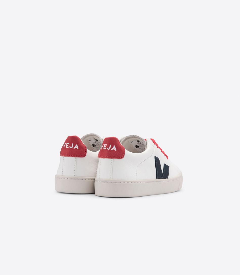 Esplar Veja Laces Chromefree Cuero Nautico Pekin Niños Blancas | CLZPD92471