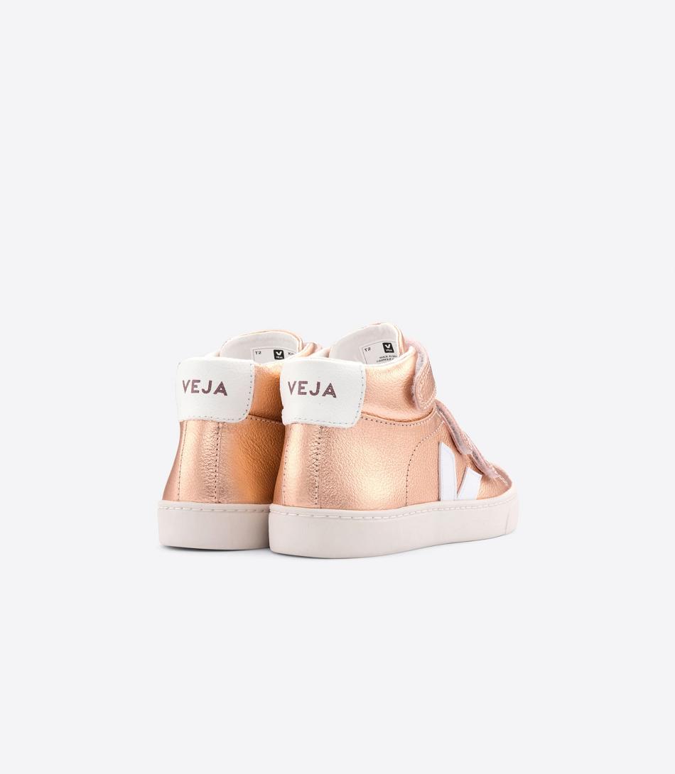 Esplar Veja Mid Chromefree Cuero Venus Niños Blancas | CLZDE85033