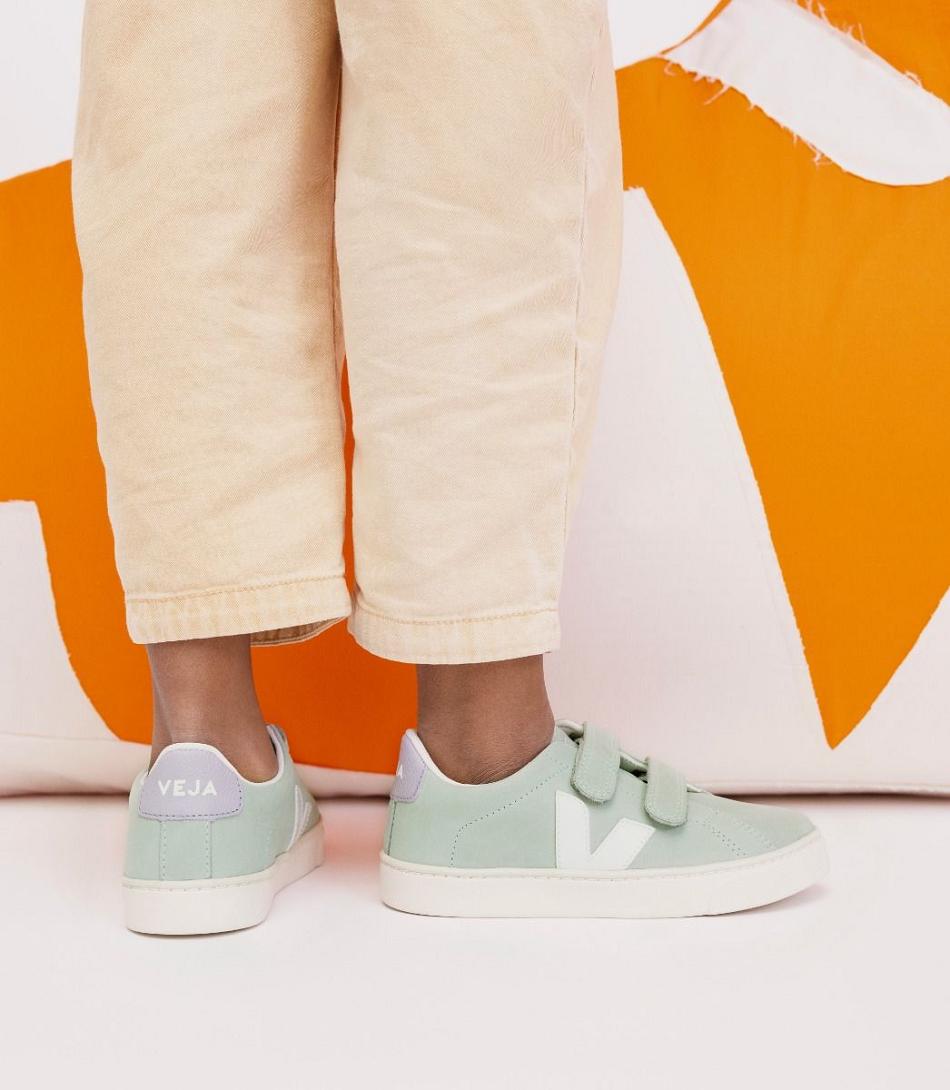 Esplar Veja Nubuck Matcha Niños Blancas | ECLHC23872