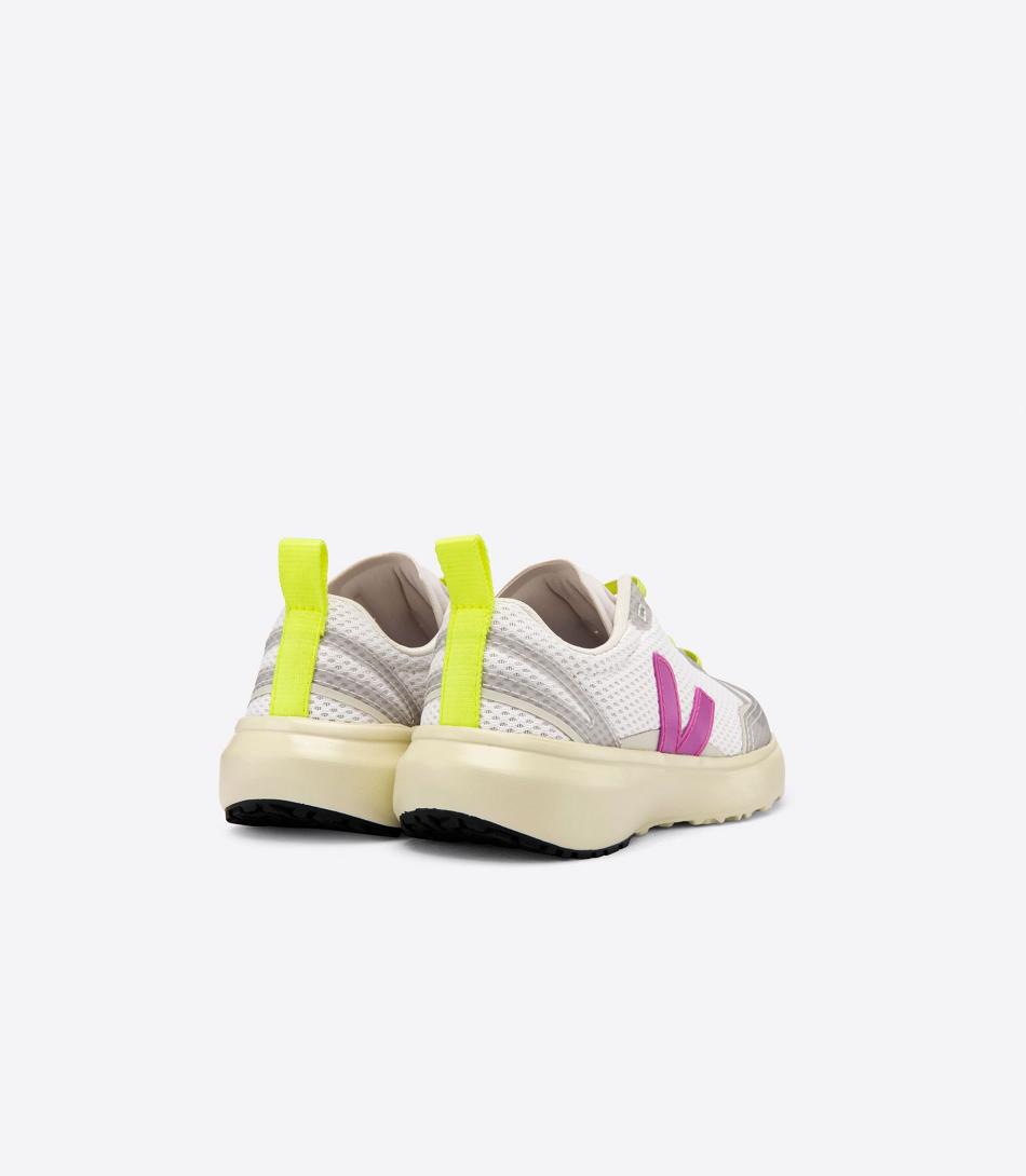 Kids Veja Canary Elastic Laces Ultraviolet Outlet Blancas | CLEGJ43486