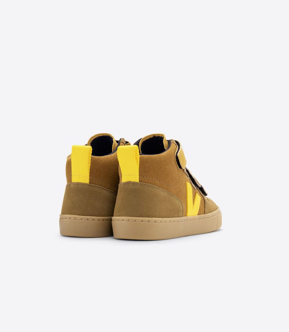 V-10 Veja Mid Gamuza Multico Camel Tonic Niños Marrones | CLDYB14060