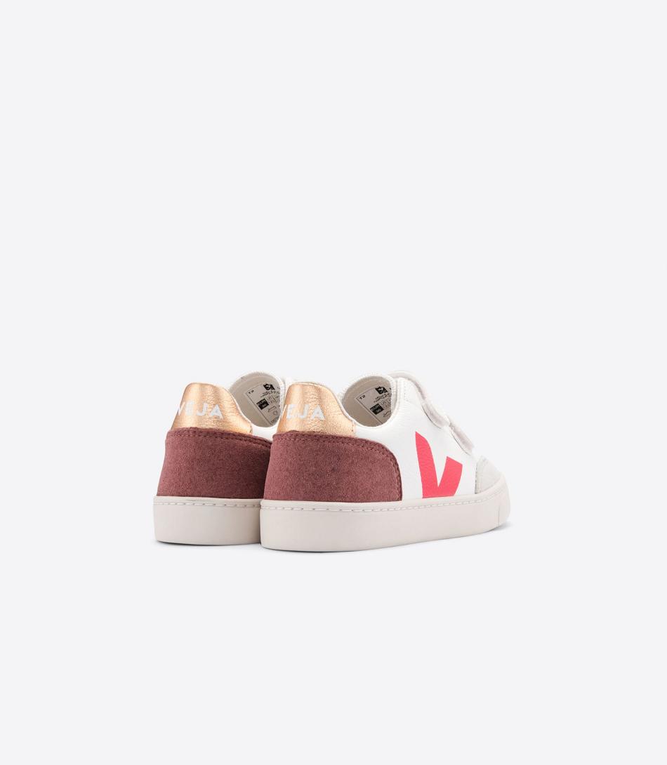 V-12 Veja Chromefree Cuero Multico Dried Petal Niños Blancas | TCLWZ80303