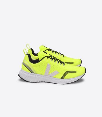 Adults Veja Condor Mesh Jaune Fluo Outlet Blancas | UCLND42344