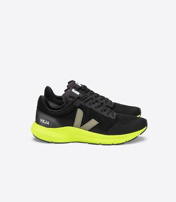 Adults Veja Marlin Lt V-knit Kaki Jaune Fluo Vegan Negras | DCLKV92004