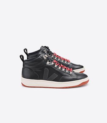 Adults Veja Roraima Bastille Cuero Grafite Rust Outsole Outlet Negras Rojas | BCLSO29878