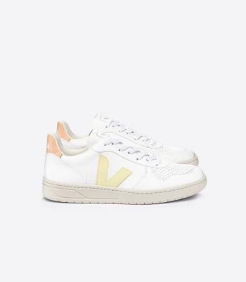 Adults Veja V-10 Cwl Sun Peach Vegan Blancas Naranjas Coral | CLZDE70664