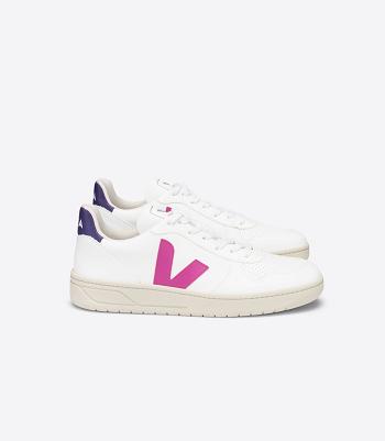 Adults Veja V-10 Cwl Ultraviolet Outlet Blancas Moradas | ZCLMJ50628