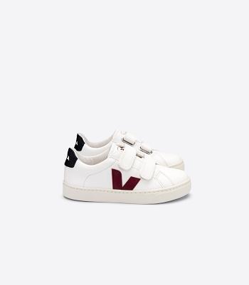 Esplar Veja Chromefree Cuero Marsala Niños Blancas Negras | CLXMI74781