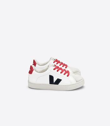 Esplar Veja Laces Chromefree Cuero Nautico Pekin Niños Blancas | CLZPD92471