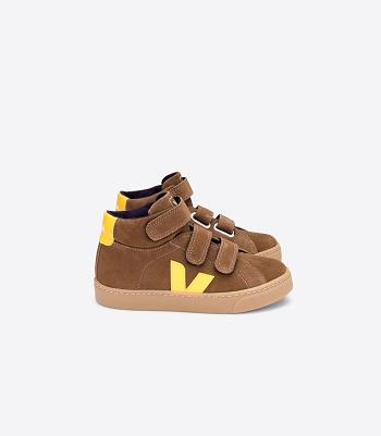 Esplar Veja Mid Gamuza Tonic Niños Marrones | CLJZR76496